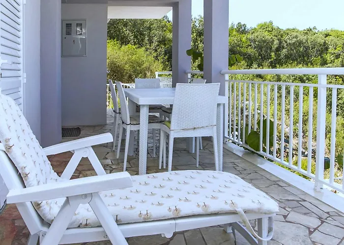 Vesela - Premium One Bedroom With Terrace And Partial Sea View Janjina